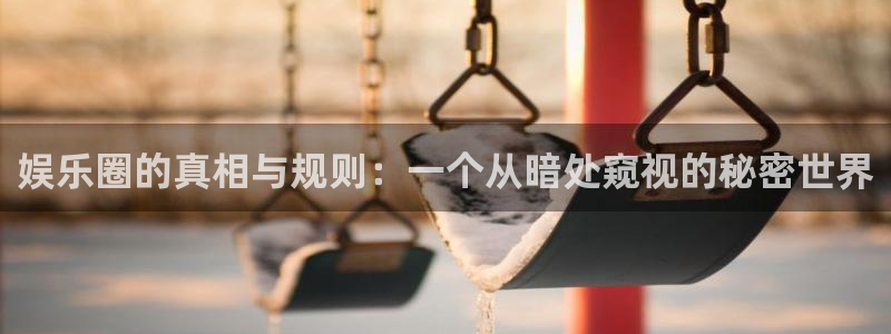 永盈welcome体育注册登录入口：娱乐圈的真相与规则：一个从暗处窥视的秘密世界