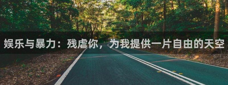 永盈welcome体育代理：娱乐与暴力：残虐你，为我提供一片自由的天空